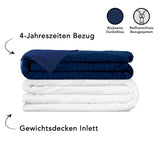 Therapiedecke mit blauem 4-Jahreszeiten Bezug