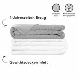 Therapiedecke mit grauem Bezug