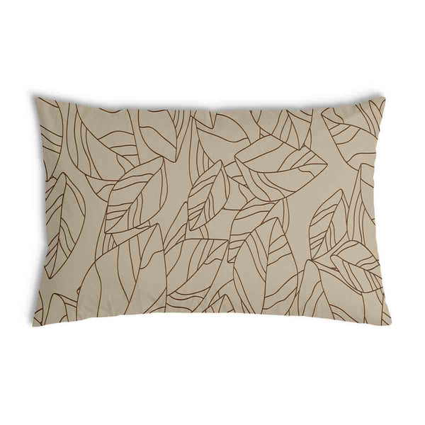 Gesundheitskissen Beige Mit Blattform Schwarz