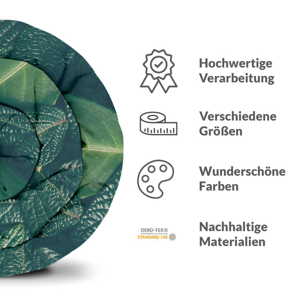 Therapiedecken Bettwäschen Set Grüne Blätter
